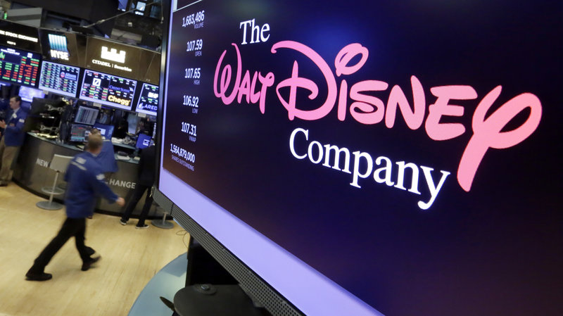 Logo da Walt Disney em tela. Foto: Richard Drew/AP